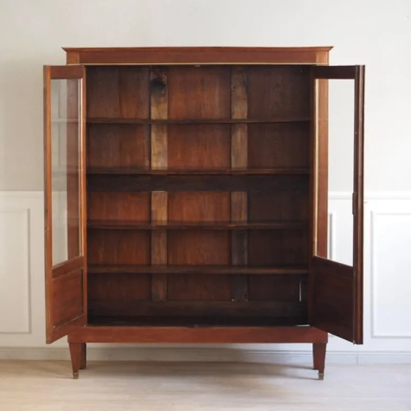 Pamono French Empire Showcase with Brass, 1850s> Cabinets & Wardrobes