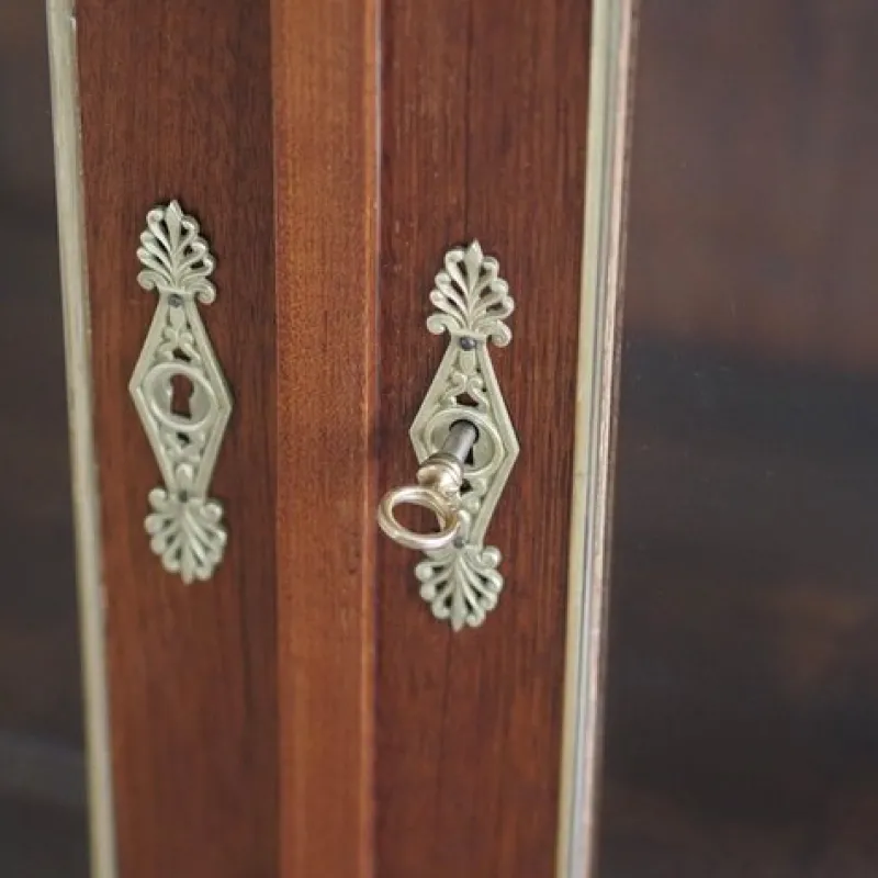 Pamono French Empire Showcase with Brass, 1850s> Cabinets & Wardrobes