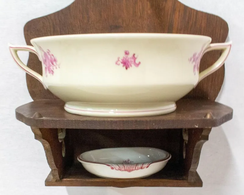 Pamono French Faience Wall Fountain, 19th Century> Garden Accessories