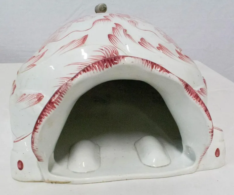 Pamono French Faience Wall Fountain, 19th Century> Garden Accessories