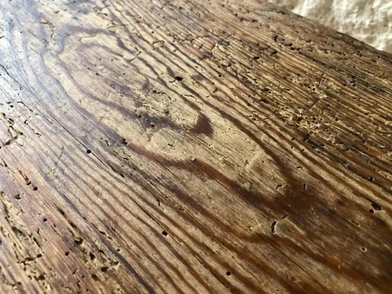 New Pamono French Farmhouse Bench, 1940s