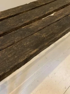 Hot Pamono French Faux Bois Cast Iron Garden Bench, 1990s