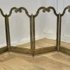Pamono French 4-Fold Brass Fire Guard, 1890s> Fireplaces And Mantels