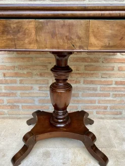 Discount Pamono French Fold-Over Game Table in Walnut, 1920