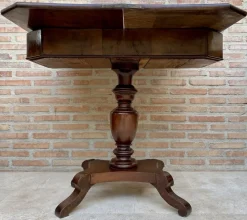 Discount Pamono French Fold-Over Game Table in Walnut, 1920