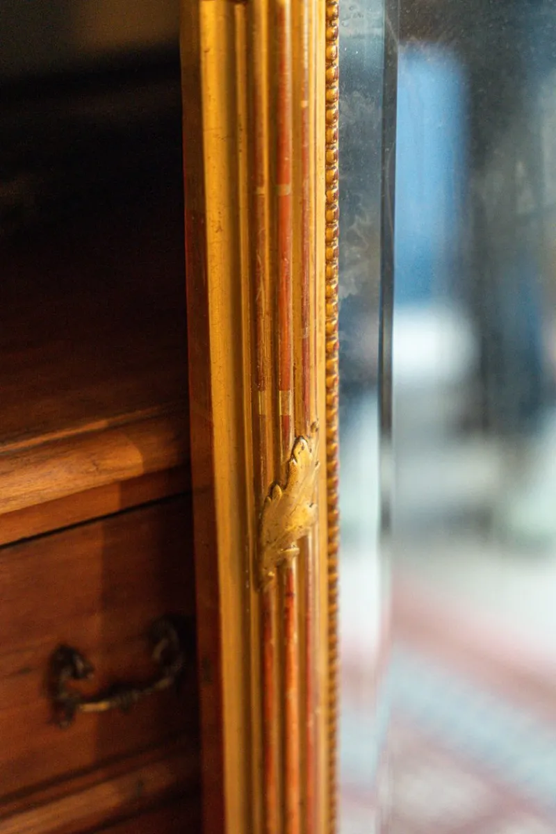 Pamono French Gilded Wood Mirror, 19th Century> Mirrors