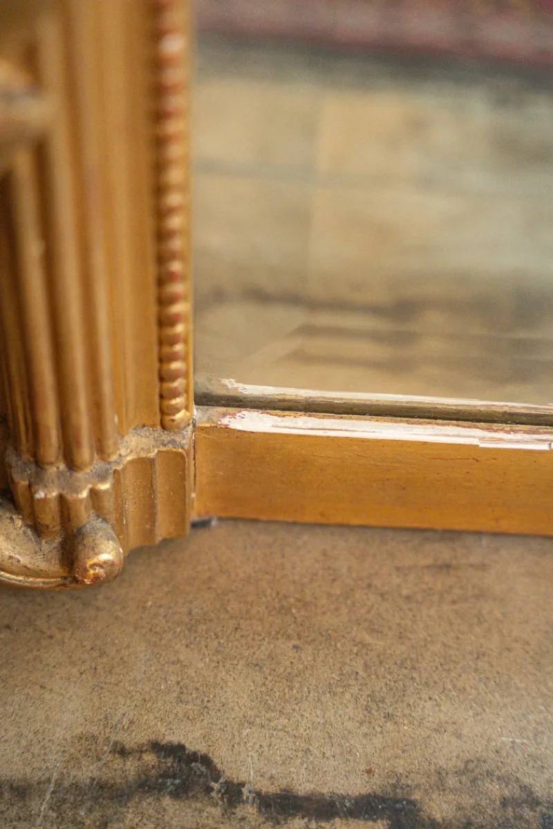 Pamono French Gilded Wood Mirror, 19th Century> Mirrors