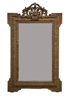 Clearance Pamono French Gilt Wood Mirror, 19th Century