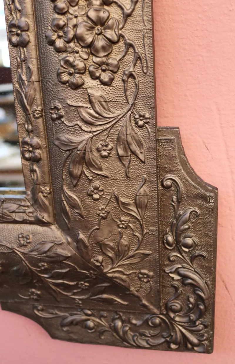 Clearance Pamono French Gilt Wood Mirror, 19th Century