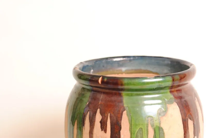 Pamono French Glazed Terracotta Planter, 1950s> Planters And Jardiniere