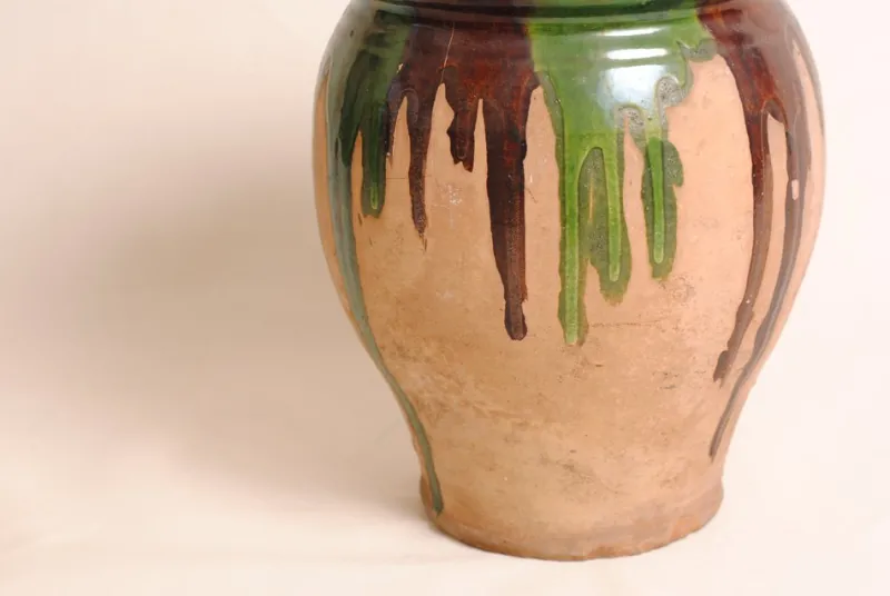 Pamono French Glazed Terracotta Planter, 1950s> Planters And Jardiniere