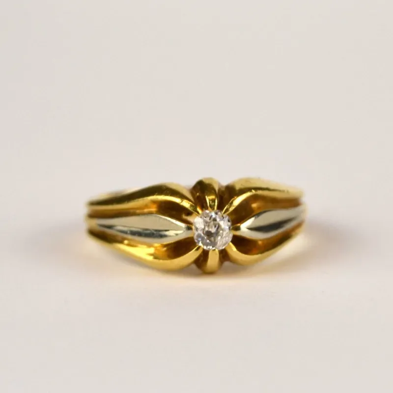 Pamono French Gold Ring with Diamond> Rings