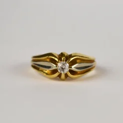 Pamono French Gold Ring with Diamond><noscript><img width=