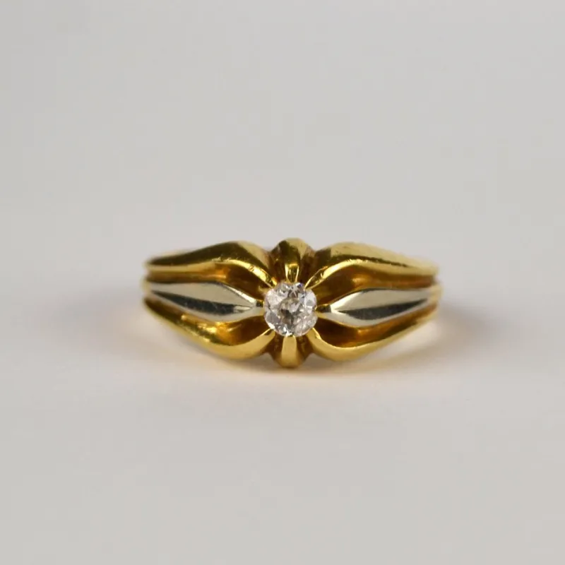 Pamono French Gold Ring with Diamond> Rings