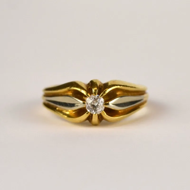 Pamono French Gold Ring with Diamond> Rings