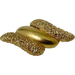 Pamono French Gold Tone Brooch attributed to Nina Ricci, 1980s> Brooches