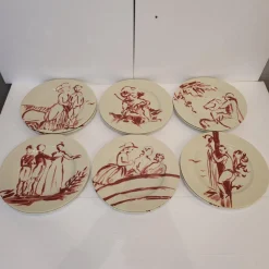 Pamono French Gonesse Plates from Royal Limoges, 1990s, Set of 6><noscript><img width=