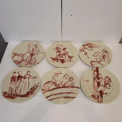 Pamono French Gonesse Plates from Royal Limoges, 1990s, Set of 6><noscript><img width=