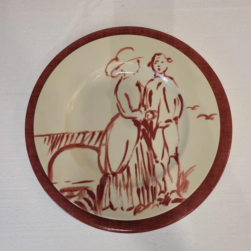 Pamono French Gonesse Plates from Royal Limoges, 1990s, Set of 6> Serving Dishes