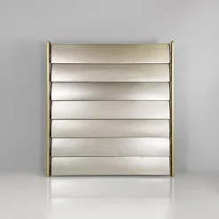Pamono French Industrial Aluminum Sunshade Panel attributed to Jean Prouvè, 1956> Room Dividers & Screens