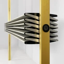 Pamono French Industrial Aluminum Sunshade Panel attributed to Jean Prouvè, 1956><noscript><img width=