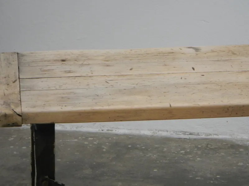 Pamono French Industrial Bench, 1920s> Worktables & Workbenches