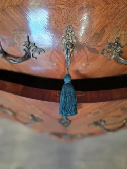 Pamono French Inlaid Marble Top Commode><noscript><img width=