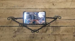 Clearance Pamono French Iron Hat and Coat Rack with Mirror, 1960