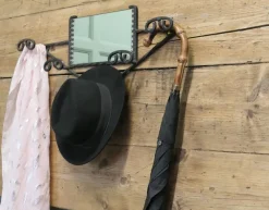 Clearance Pamono French Iron Hat and Coat Rack with Mirror, 1960