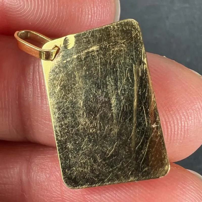Outlet Pamono French Je Taime Postcard 18k Yellow Gold Love Charm, 1970s
