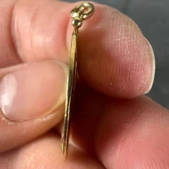 Discount Pamono French 18k Yellow Gold Medal Pendant, 1920s