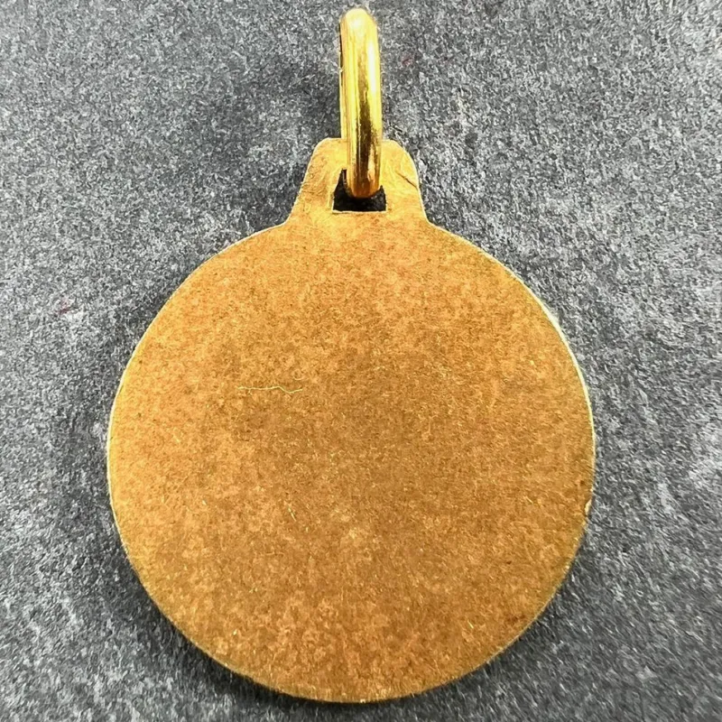 Clearance Pamono French 18k Yellow Gold Zodiac Virgo Charm Pendant, 1950s
