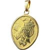 New Pamono French Les Amoureux De Peynet Lovers 18k Yellow Gold Charm Pendant, 1960s