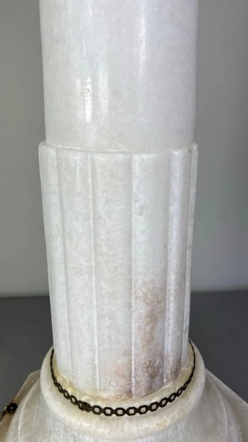 Pamono French Lighting Column Mounted on Brass Paws> Pedestals And Columns
