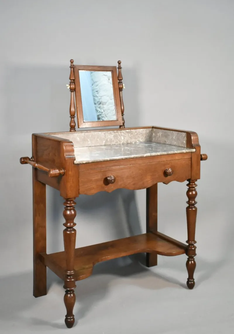 Sale Pamono French Louis Philippe Style Washstand in Oak, 1920s
