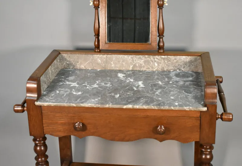 Sale Pamono French Louis Philippe Style Washstand in Oak, 1920s