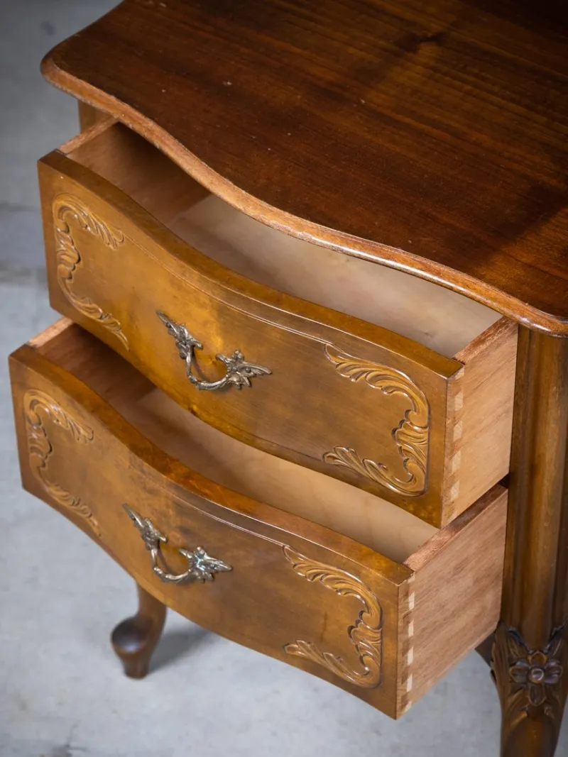 Discount Pamono French Louis XV Style Bedside Tables, 20th Century, Set of 2