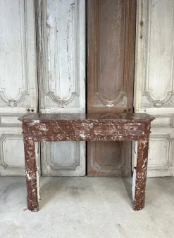 Pamono French Louis XVI Marble Fireplace, 1880s><noscript><img width=