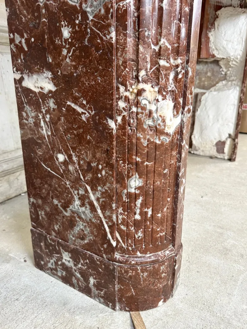 Pamono French Louis XVI Marble Fireplace, 1880s> Fireplaces And Mantels