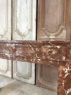 Pamono French Louis XVI Marble Fireplace, 1880s><noscript><img width=