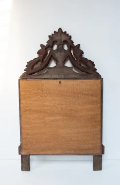 Pamono French Louis XVI Style Gilt Mirror with Crest, 1930s><noscript><img width=