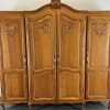 Pamono French Louis XVI Style Oak 4-Door Armoire> Nightstands