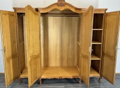 Pamono French Louis XVI Style Oak 4-Door Armoire><noscript><img width=