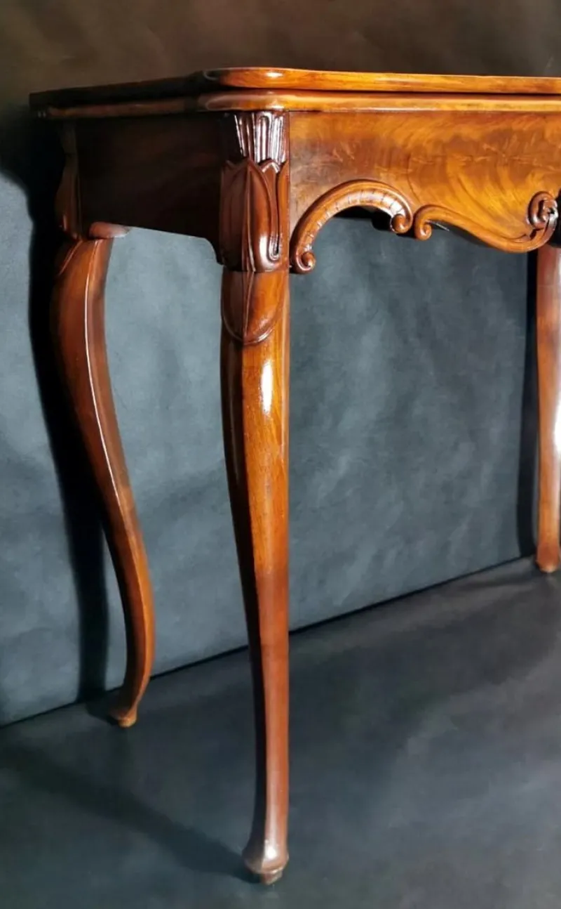 Pamono French Louis-Philippe Mahogany Game Table> Game Tables