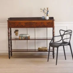 Online Pamono French Mahogany Console Table, 1890