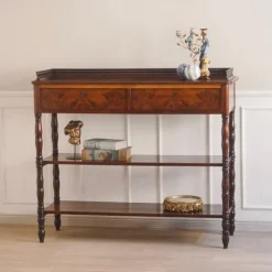 Online Pamono French Mahogany Console Table, 1890
