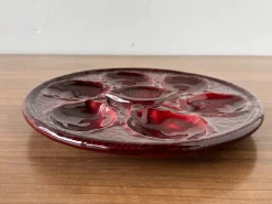 Pamono French Majolica Oyster Plate from St. Clement, France, 1970s> Dinnerware Accessories