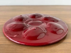 Pamono French Majolica Oyster Plate from St. Clement, France, 1970s><noscript><img width=