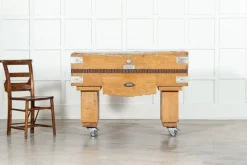 Pamono French Maple Butcher's Block Counter Table, 1930s><noscript><img width=