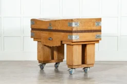 Pamono French Maple Butcher's Block Counter Table, 1930s><noscript><img width=